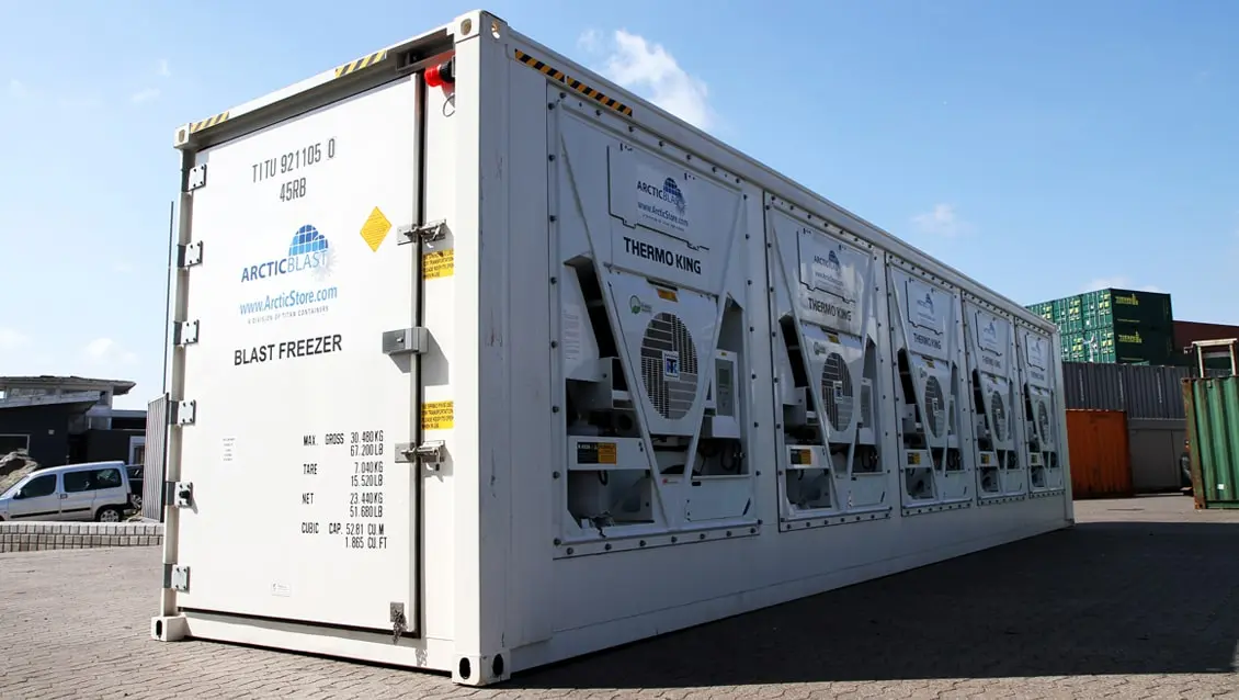 40ft ArcticBlast Refrigerated Container for Hire - Rapid Chilling Storage_3