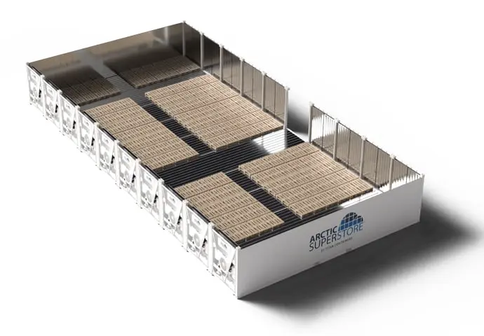 Arctic SuperStoreは10の区画にカスタマイズ可能です。