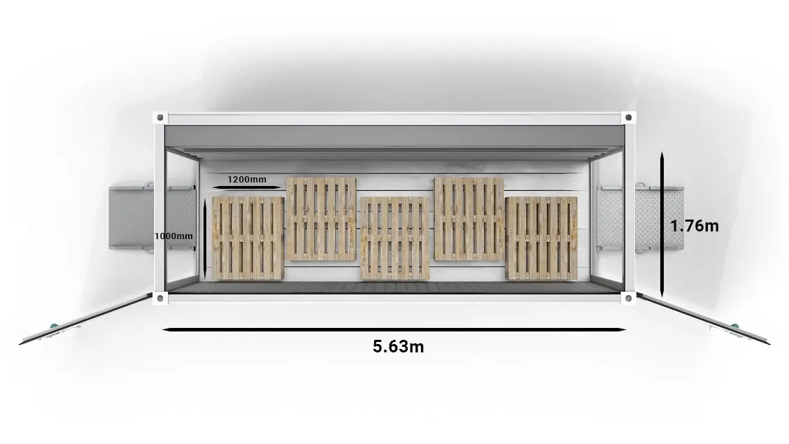 ArcticBlast_20ft_Pallets-Standard_Top_Dimensions