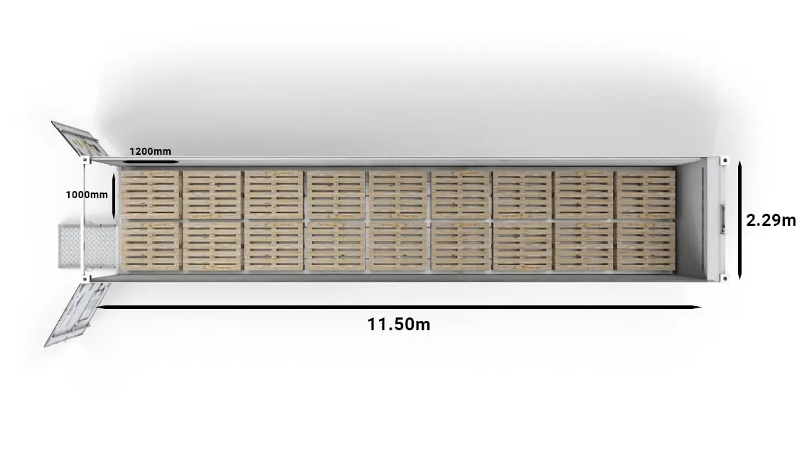 ArcticStore_40ft_Pallets-Standard_Top_Dimensions