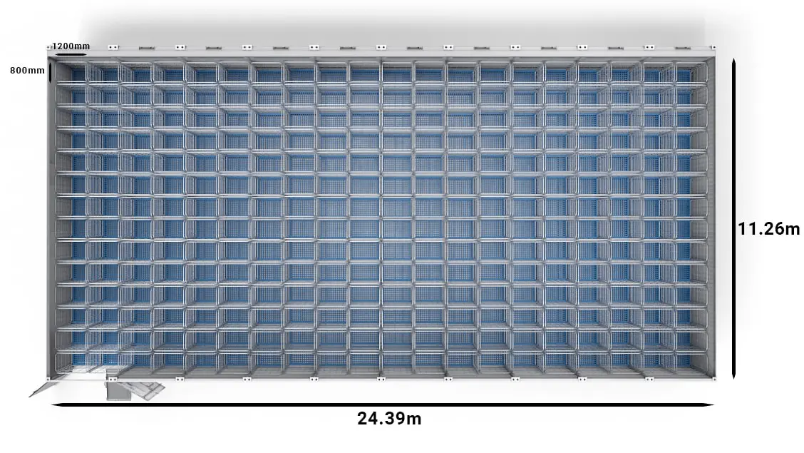 ArcticSuperStore_40ft_Large_Pallets-Trolley_Top_Dimensions